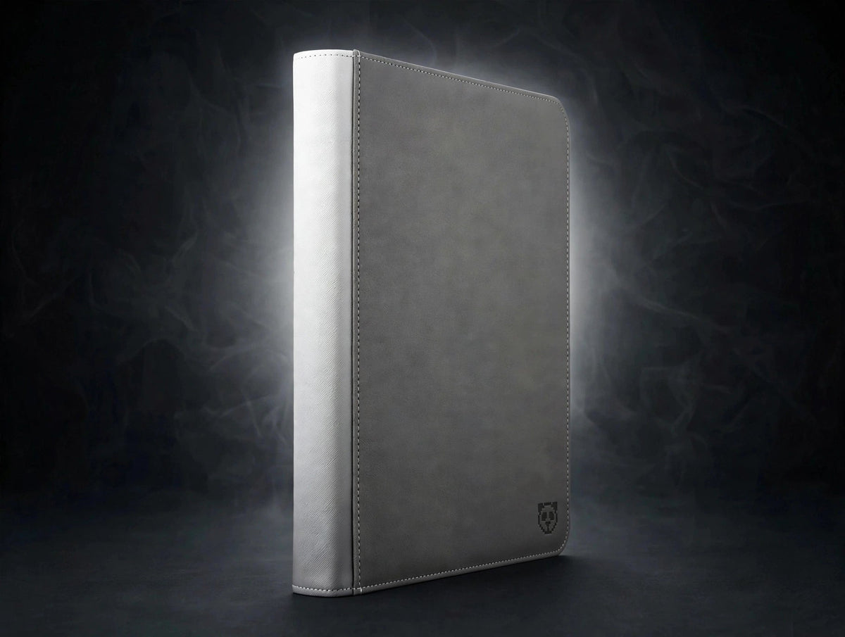 4 Pocket Top Loader Binder White Pages - Stealth Grey - CoralGuard