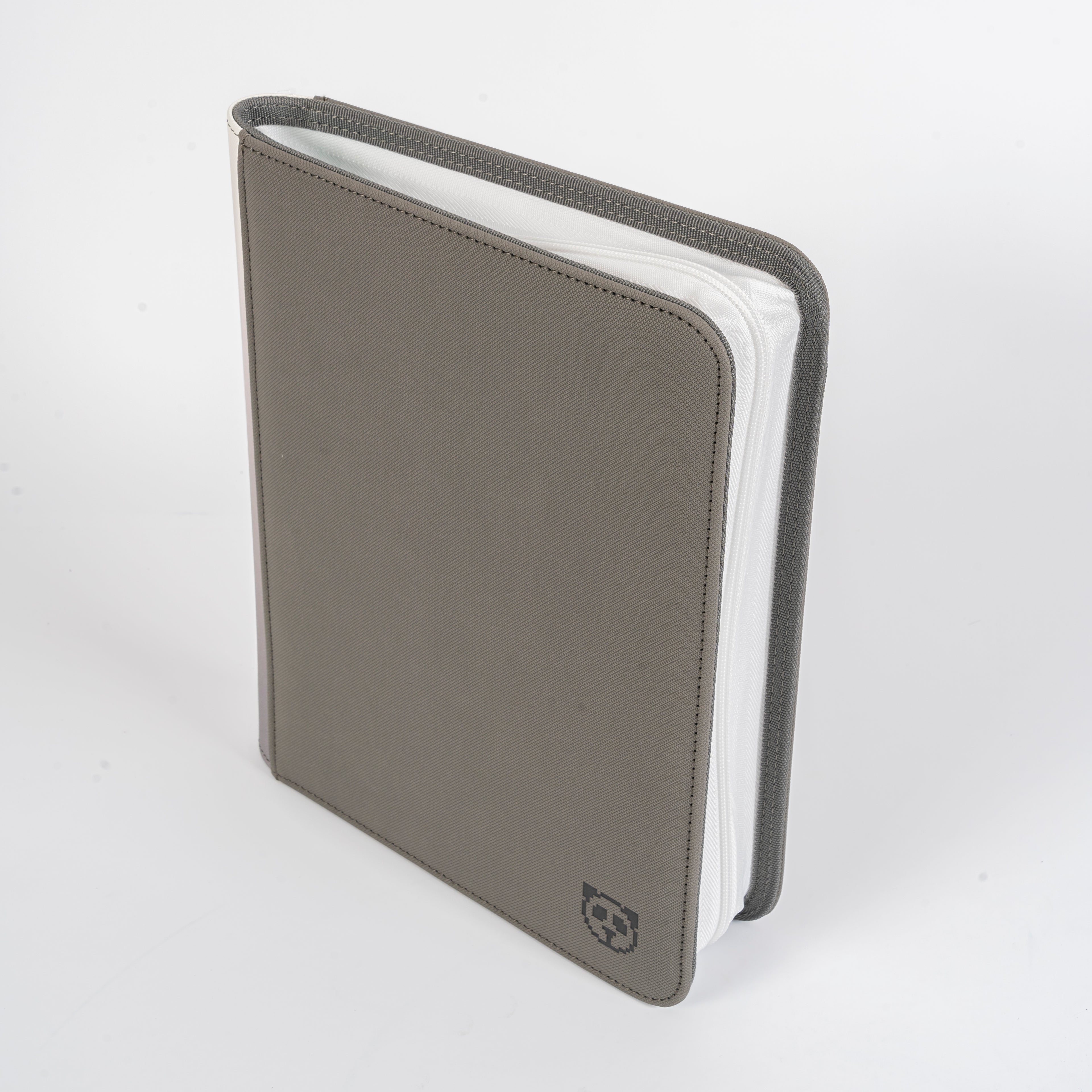 Stealth Grey 4 Pocket Top Loader Binder White Pages