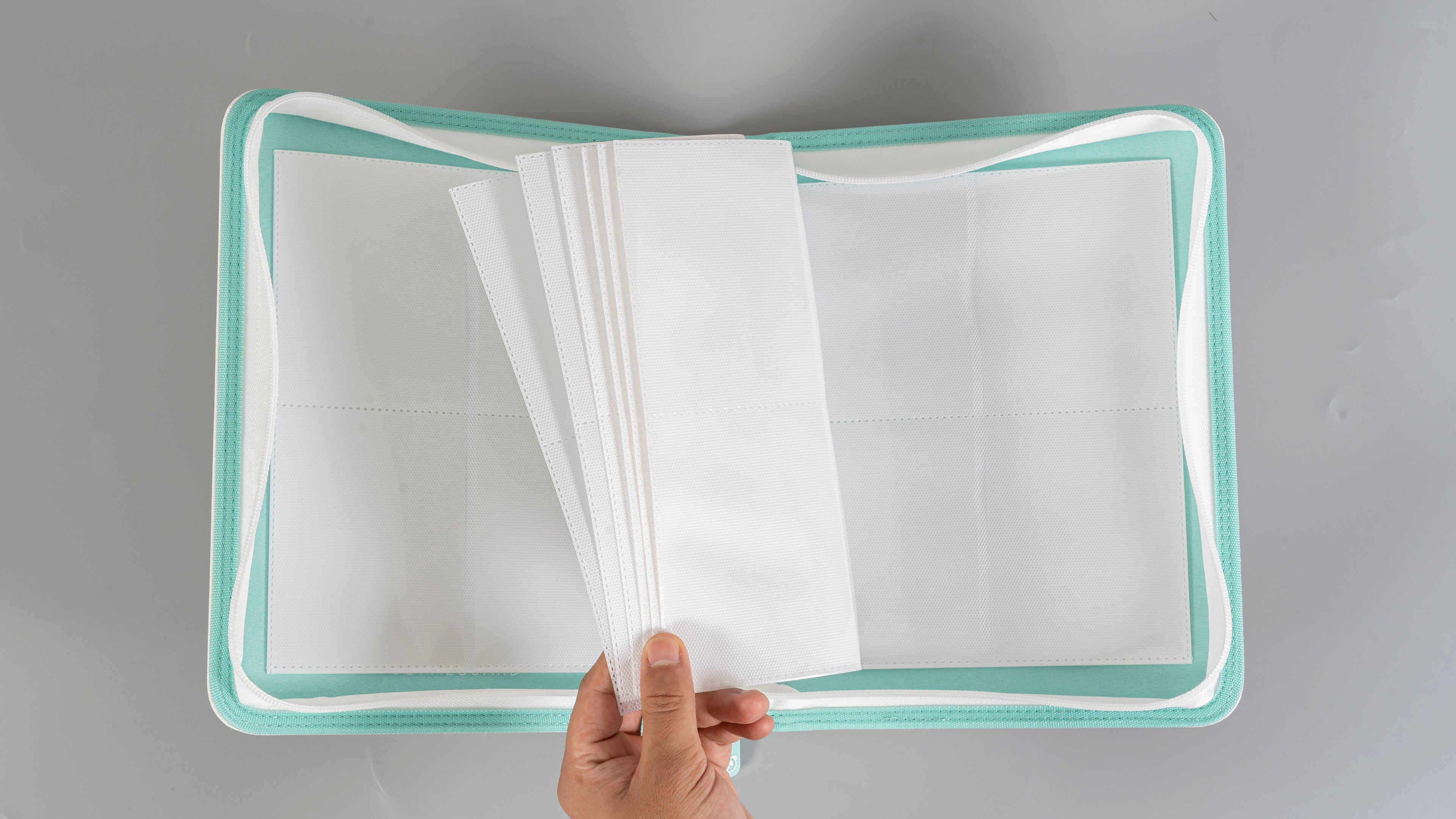 Premium Mint White 4 Pocket Top Loader Binder