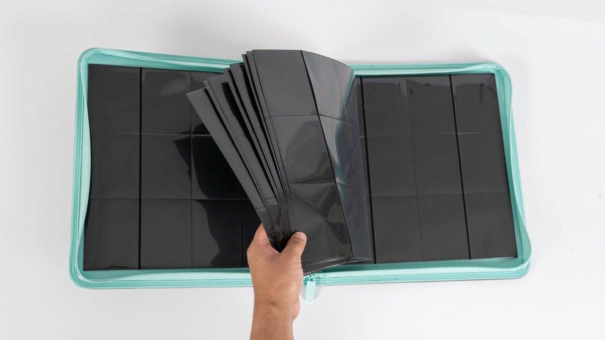 CoralGuard Premium 12 Pocket Stealth Mint 480 Card XL Binder - CoralGuard