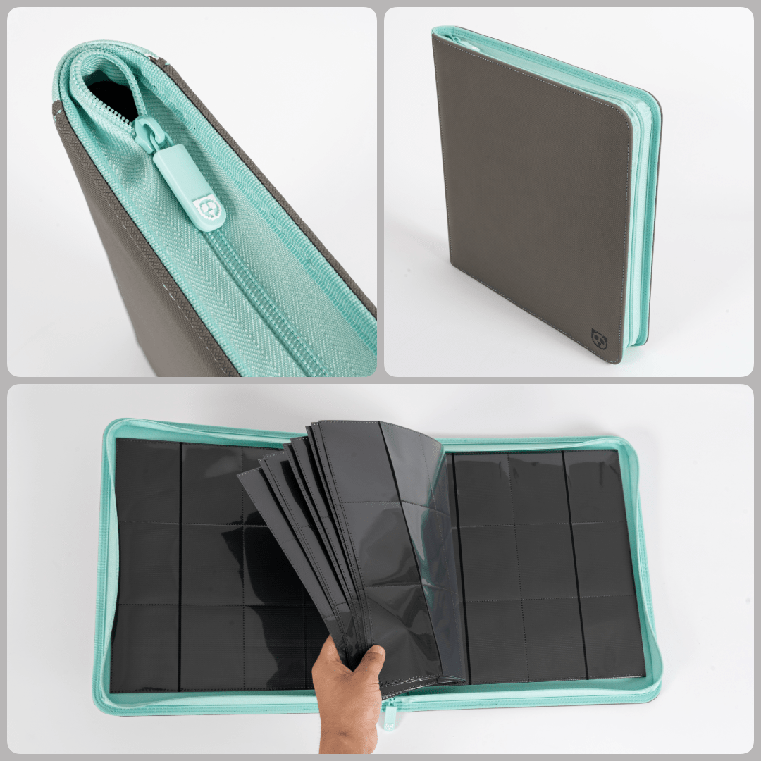 CoralGuard Premium 12 Pocket Stealth Mint 480 Card XL Binder - CoralGuard