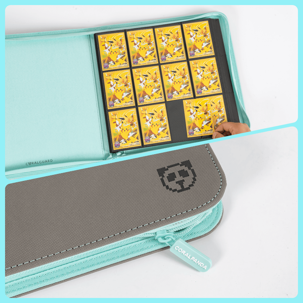CoralGuard Premium 12 Pocket Stealth Mint 480 Card XL Binder - CoralGuard