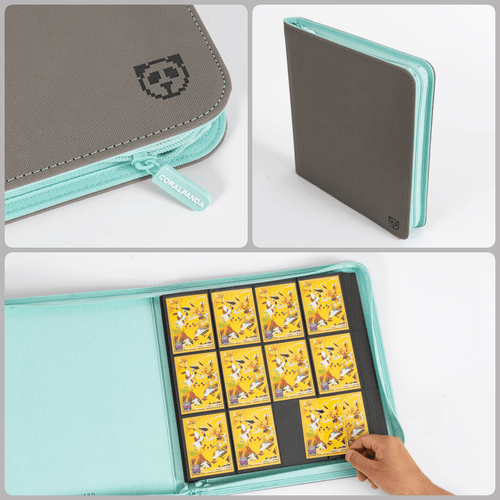 CoralGuard Premium 12 Pocket Stealth Mint 480 Card XL Binder - CoralGuard