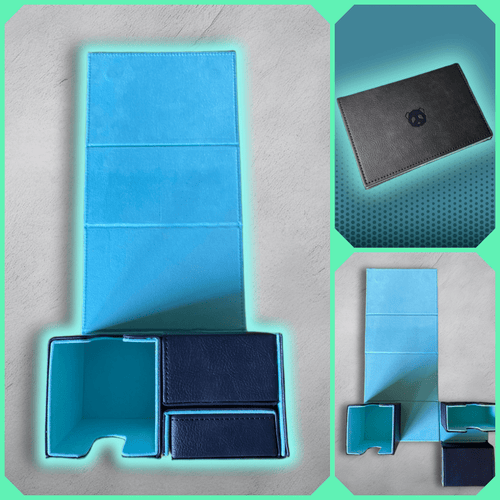 CoralPanda Premium Black Leather Deck Box - CoralGuard