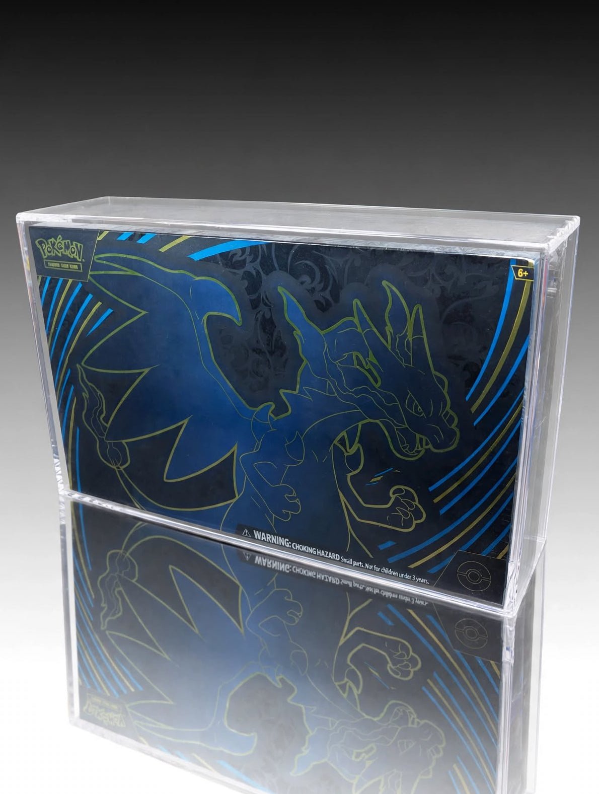 Mega Charizard / 151 Ultra Premium Collection Acrylic Display Case with Magnetic Lid - CoralGuard