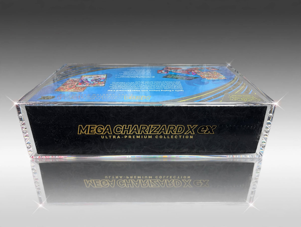 Mega Charizard / 151 Ultra Premium Collection Acrylic Display Case with Magnetic Lid - CoralGuard