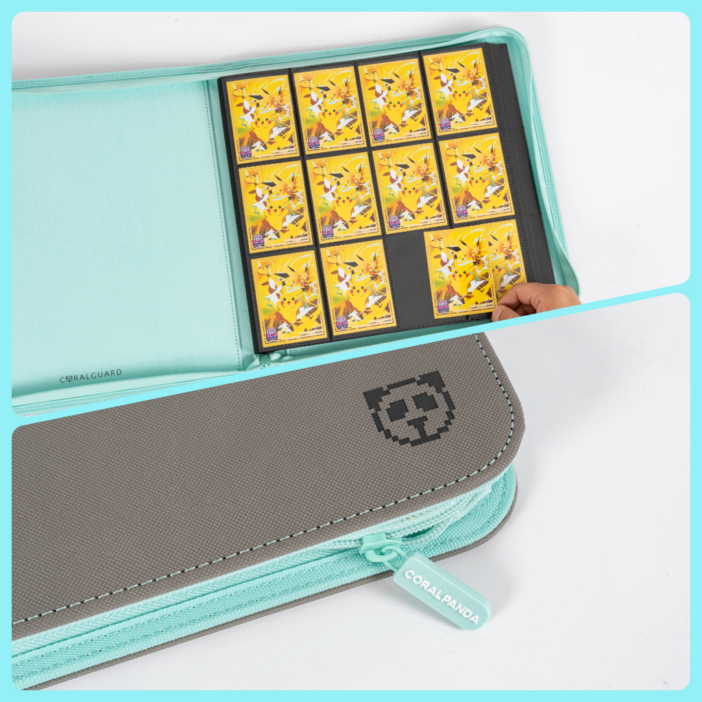 CoralGuard Premium 12 Pocket Stealth Mint 480 Card XL Binder