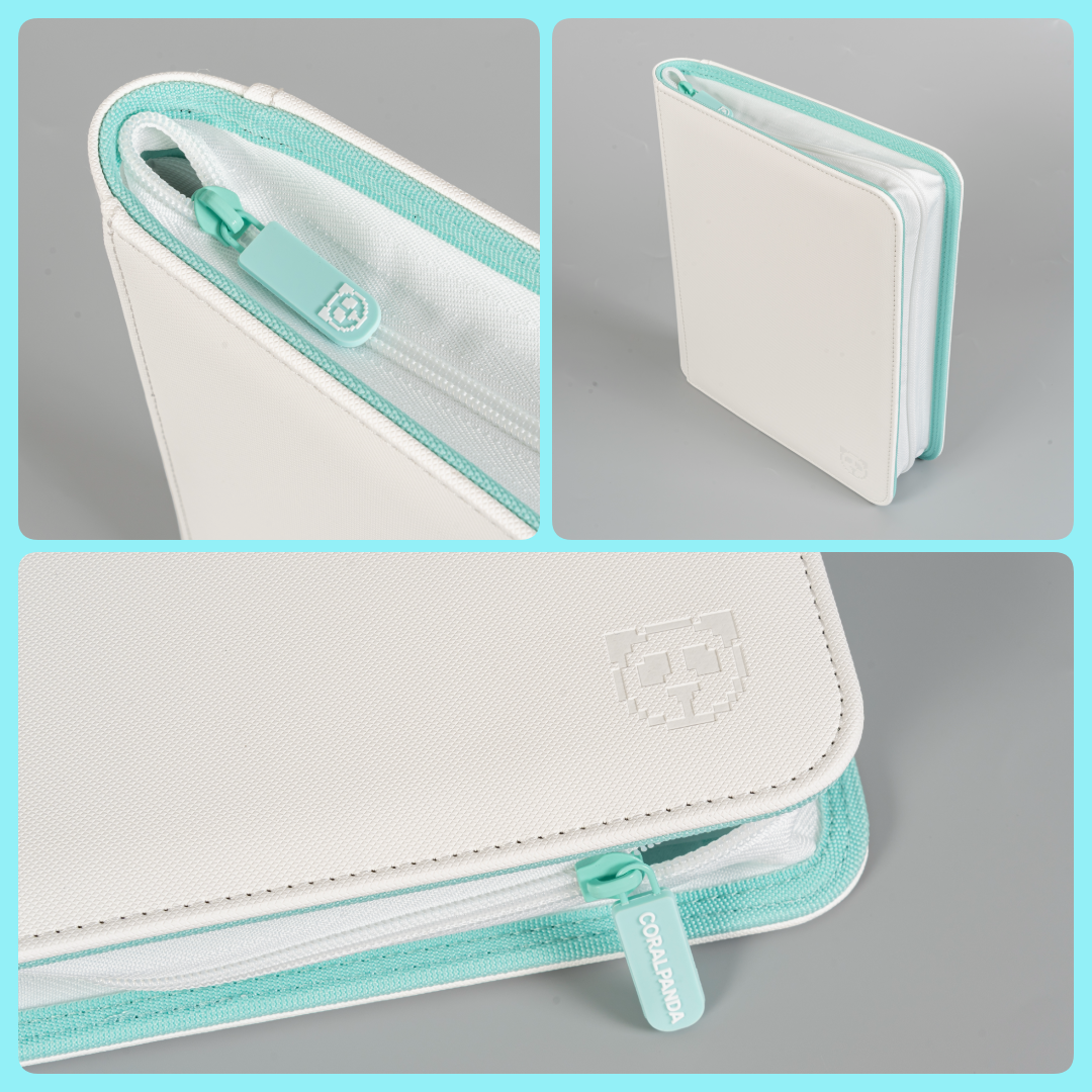 Premium Mint White 4 Pocket Top Loader Binder