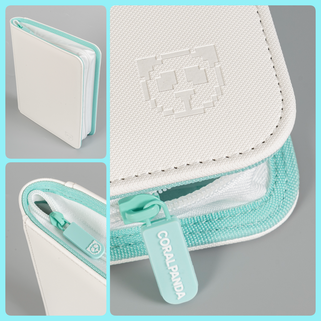 Premium Mint White 4 Pocket Top Loader Binder