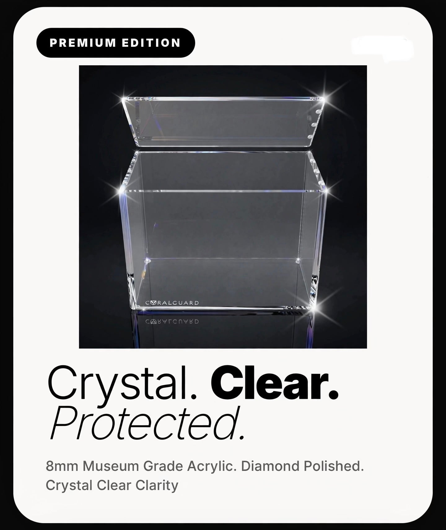 Premium Acrylic CoralGuard Pokemon Booster Box Case - CoralGuard