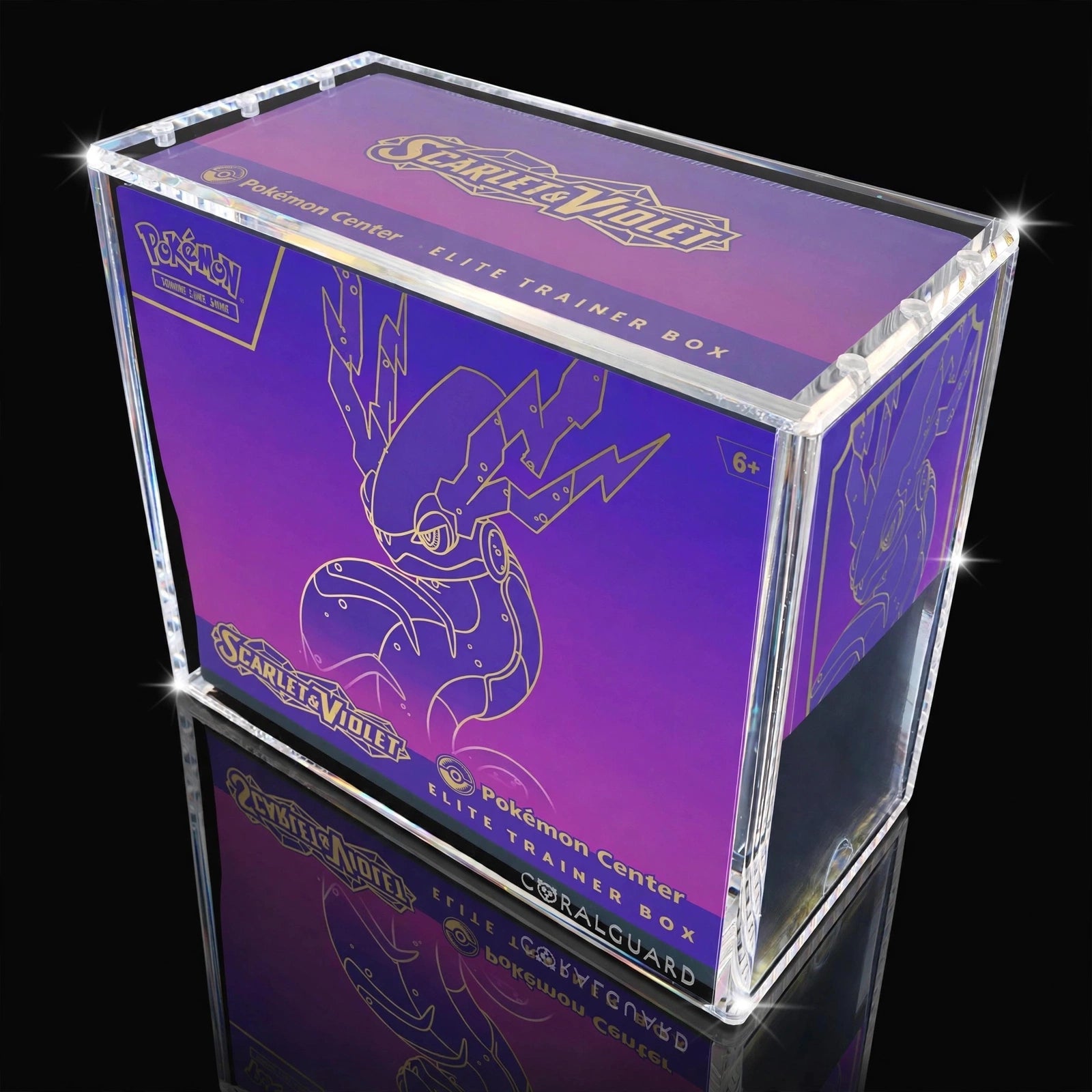 Premium Elite Trainer Box Acrylic Display Case - CoralGuard