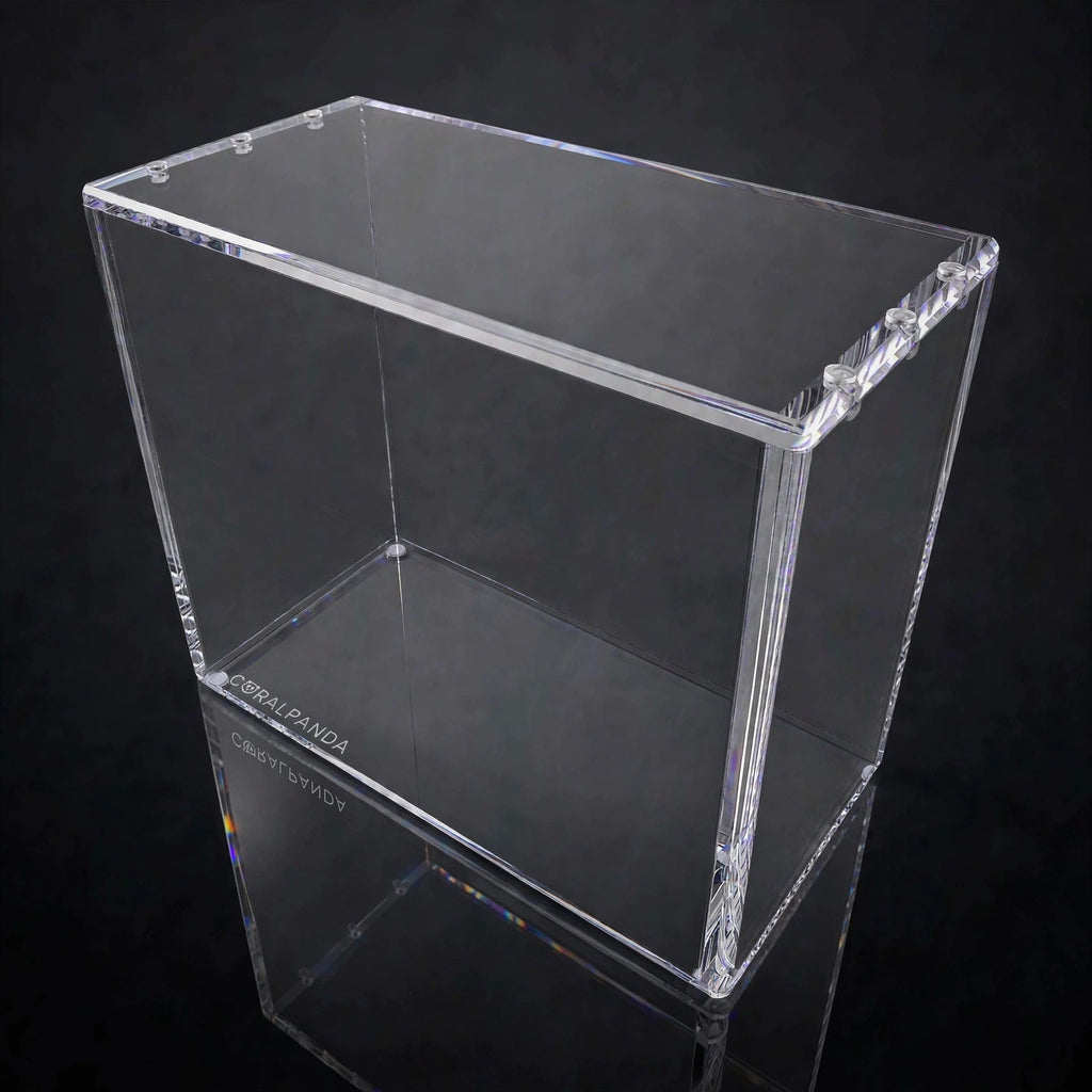 Premium Elite Trainer Box Acrylic Display Case - CoralGuard