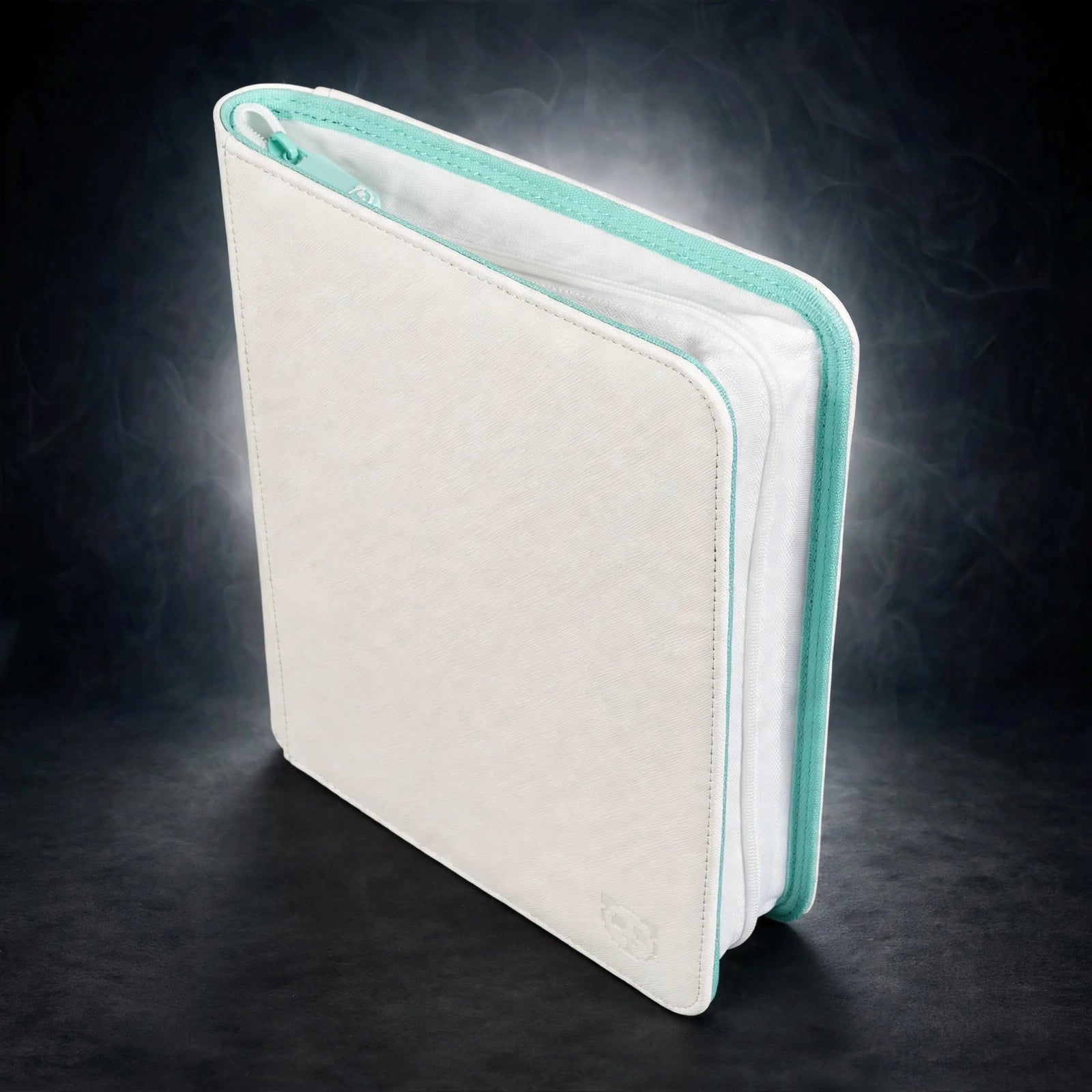 Premium Mint White 4 Pocket Top Loader Binder - CoralGuard