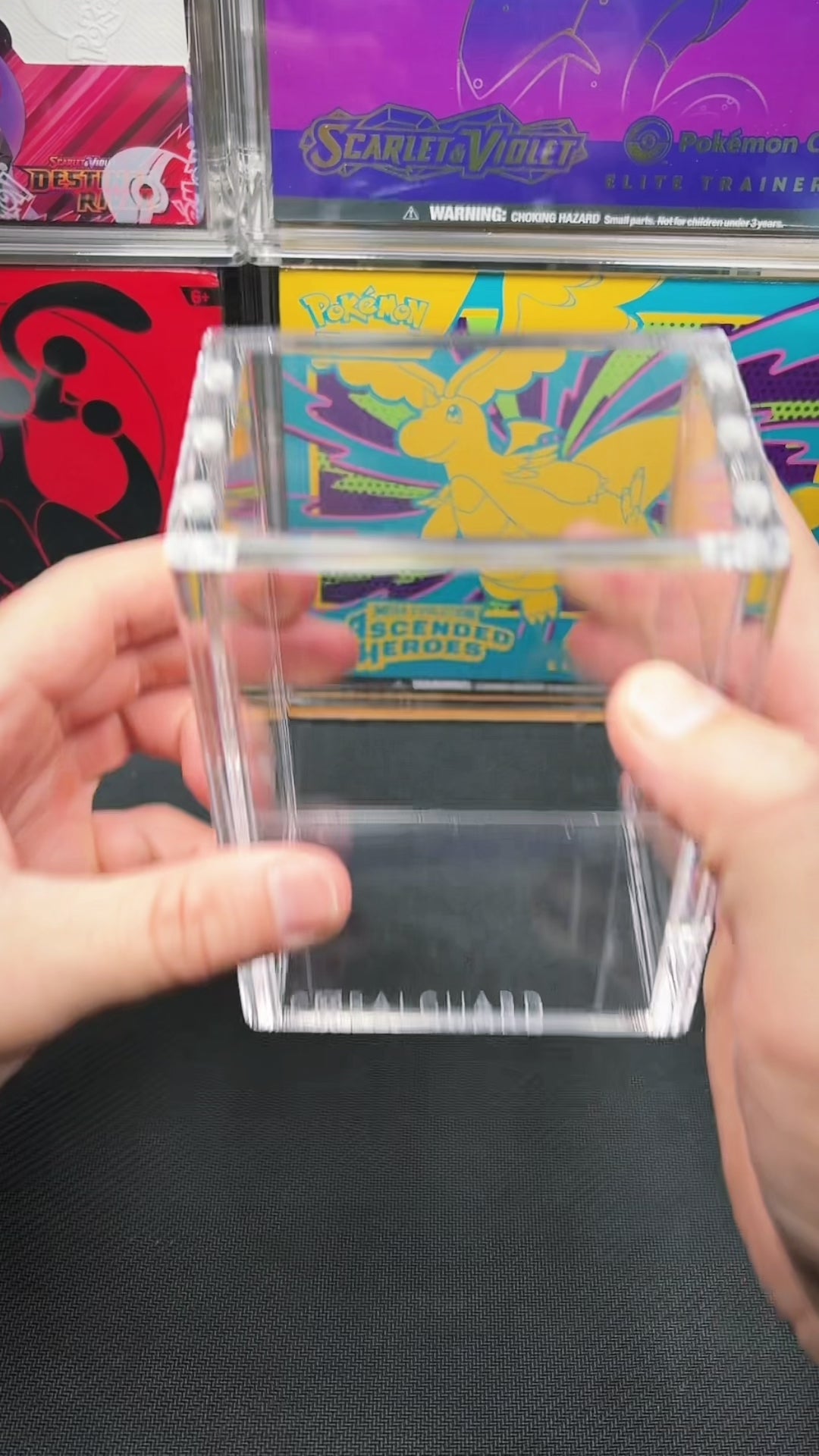 Booster Bundle Premium Acrylic Display Case - CoralGuard