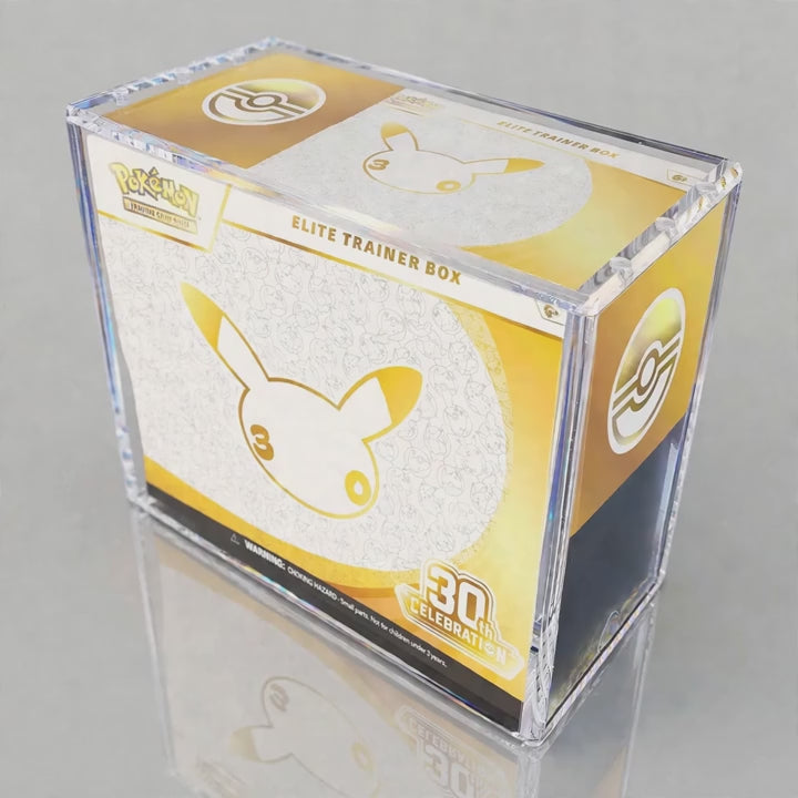 Premium 8mm Elite Trainer Box Acrylic Display Case