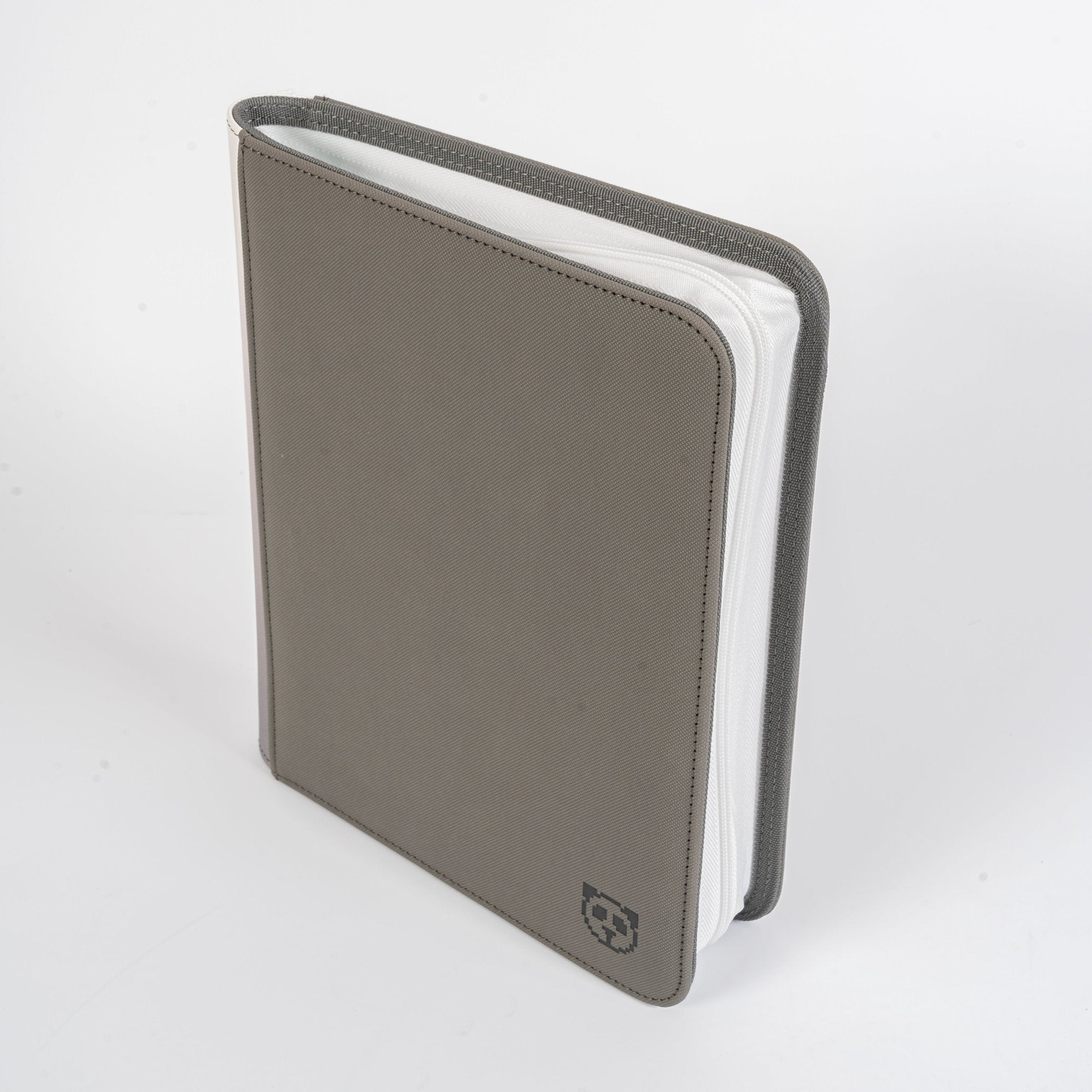 Stealth Grey 4 Pocket Top Loader Binder White Pages - CoralGuard