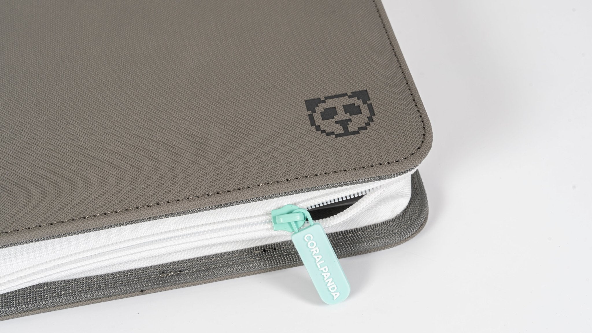 Stealth Grey 4 Pocket Top Loader Binder White Pages - CoralGuard