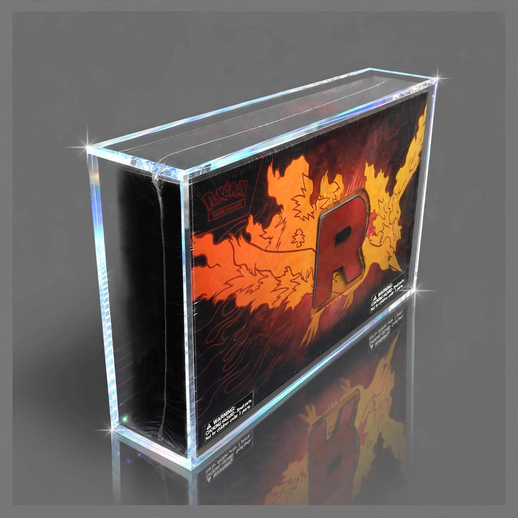 Team Rockets Moltres Ultra Premium Collection - Acrylic Display Case Magnetic Lid - CoralGuard